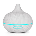 Umidificatore a bocca appuntita per macchina per fragranze in legno da 400 ml con luce a LED colorata, AU Plug, without Remote Control, UK Plug, with Remote Control