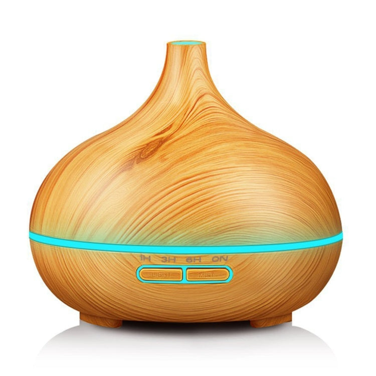 Umidificatore a bocca appuntita per macchina per fragranze in legno da 400 ml con luce a LED colorata, AU Plug, without Remote Control, UK Plug, with Remote Control