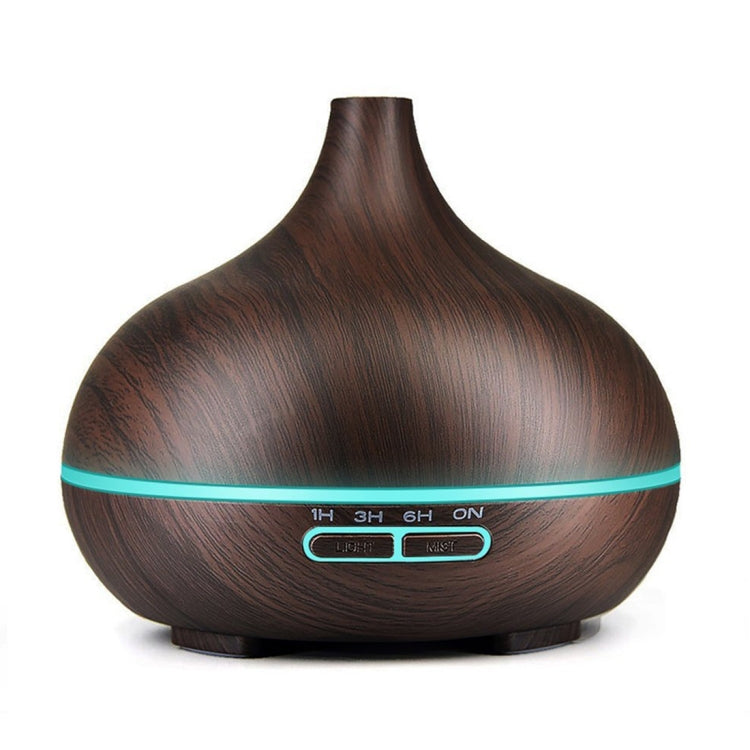 Umidificatore a bocca appuntita per macchina per fragranze in legno da 400 ml con luce a LED colorata, AU Plug, without Remote Control, UK Plug, with Remote Control