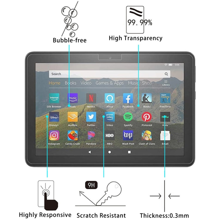 25 PZ 9H 2.5D Pellicola per tablet in vetro temperato antideflagrante, For Amazon Kindle Fire HD 8 2020 / 2022 (25 PCS), For Amazon Kindle Fire HD 10 2019 (25 PCS), For Xiaomi Mi Pad 3 (25 PCS), For Amazon Kindle Fire 7 2019 (25 PCS)                   ...