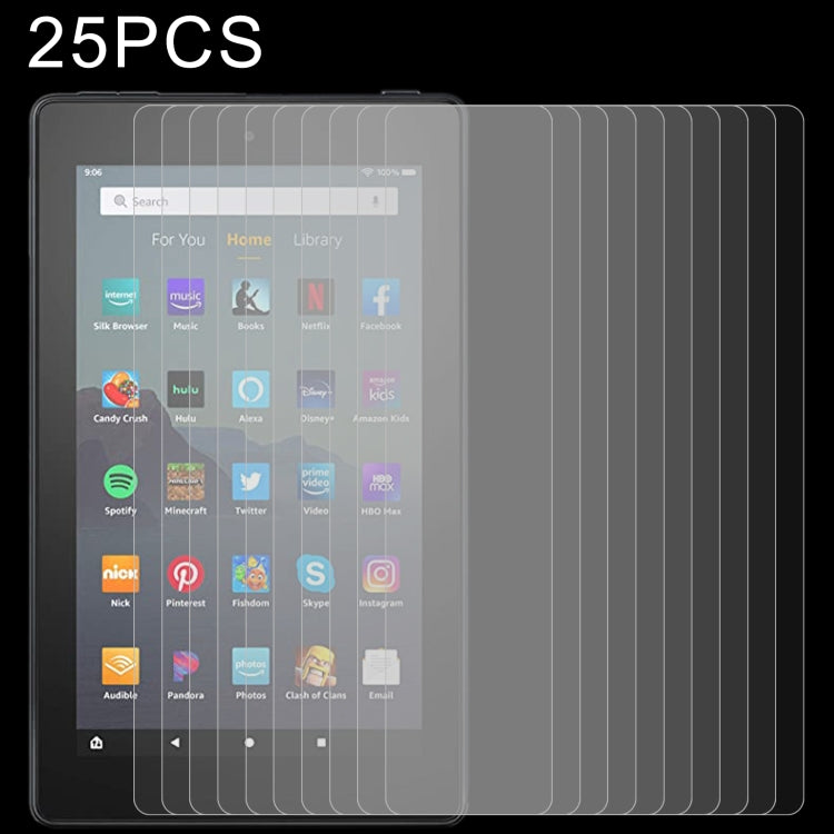 25 PZ 9H 2.5D Pellicola per tablet in vetro temperato antideflagrante, For Amazon Kindle Fire HD 8 2020 / 2022 (25 PCS), For Amazon Kindle Fire HD 10 2019 (25 PCS), For Xiaomi Mi Pad 3 (25 PCS), For Amazon Kindle Fire 7 2019 (25 PCS)                   ...