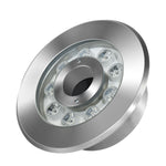 Luce subacquea fontana LED multicolore acciaio inox
