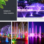 Luce subacquea fontana LED multicolore acciaio inox