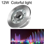 Luce subacquea fontana LED multicolore acciaio inox