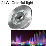 Luce subacquea fontana LED multicolore acciaio inox