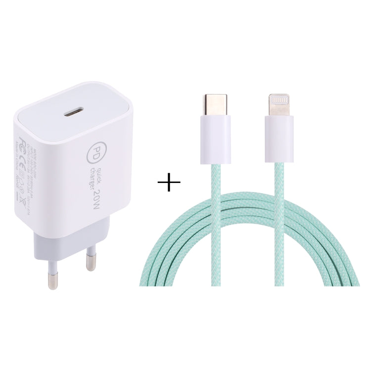 Caricabatterie da viaggio 20W PD USB-C con set cavi 12W