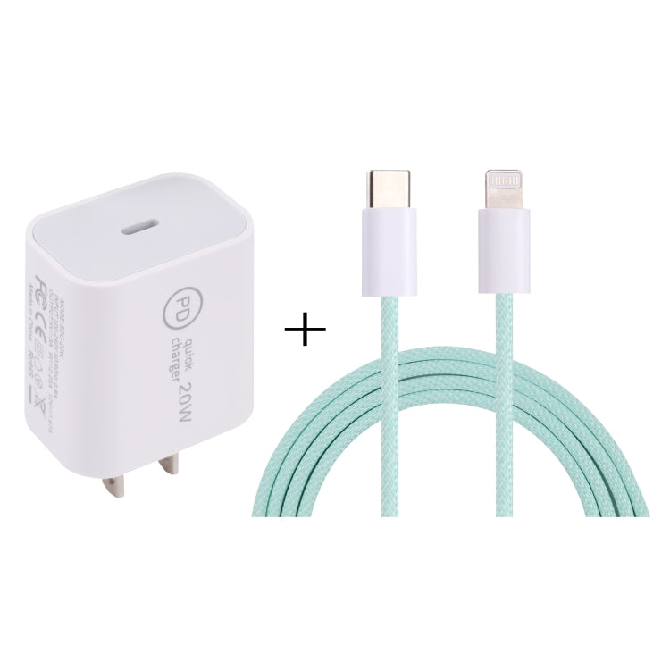 Caricabatterie da viaggio 20W PD USB-C con set cavi 12W