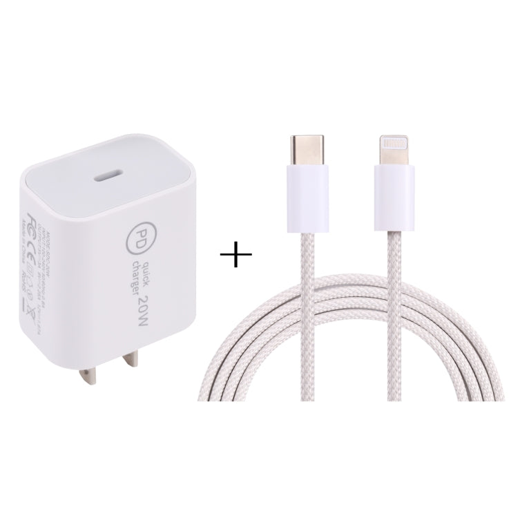 Caricabatterie da viaggio 20W PD USB-C con set cavi 12W