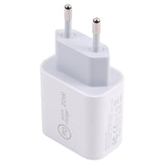 Caricabatterie da viaggio SDC-20W PD USB-C / Type-C + set di cavi dati da 1 m 20 W USB-C / Type-C a 8 pin,, EU Plug, US Plug