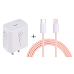 Caricabatterie da viaggio 20W USB-C PD con set cavi 1m
