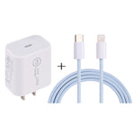 Caricabatterie da viaggio 20W USB-C PD con set cavi 1m