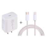 Caricabatterie da viaggio 20W USB-C PD con set cavi 1m