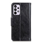 Custodia per telefono in pelle Flip orizzontale con texture nappa, For Samsung Galaxy A33 5G