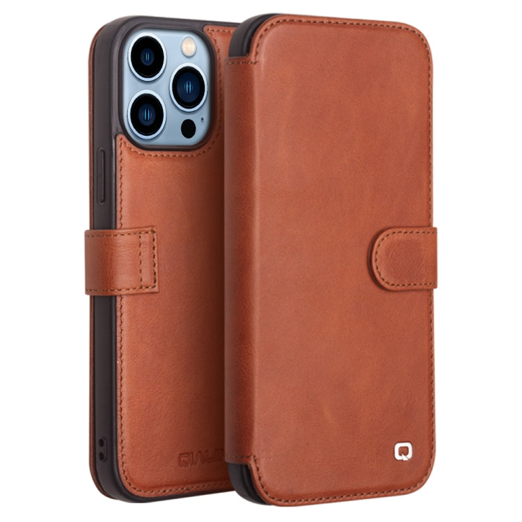 Custodia portafoglio in pelle con fibbia magnetica per iPhone 13