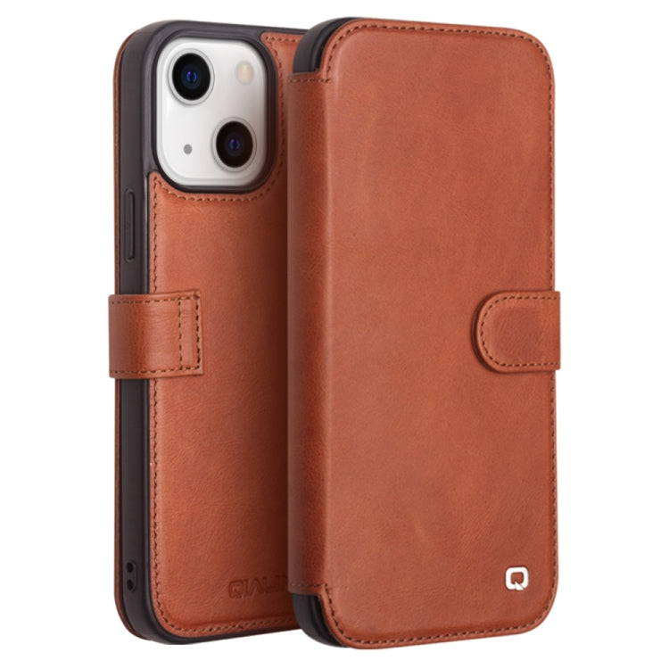 Custodia portafoglio in pelle con fibbia magnetica per iPhone 13