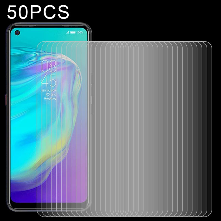 50 pellicole in vetro temperato da 0,26 mm 9H 2,5D, For Blackview Oscal C20  (50 PCS), For Meizu M5c (50 PCS), For Wiko Y62 (50 PCS), For Meizu 18x (50 PCS), For Sony Xperia 10 III Lite (50 PCS), For Wiko Ride 3 (50 PCS), For Crosscall Trekker M1 (50 P...