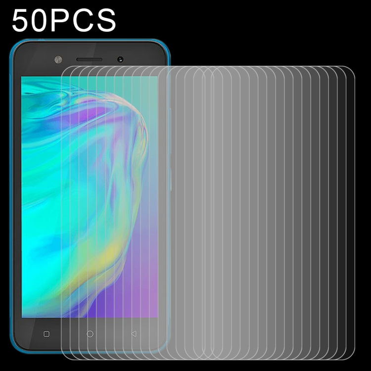 50 pellicole in vetro temperato da 0,26 mm 9H 2,5D, For Blackview Oscal C20  (50 PCS), For Meizu M5c (50 PCS), For Wiko Y62 (50 PCS), For Meizu 18x (50 PCS), For Sony Xperia 10 III Lite (50 PCS), For Wiko Ride 3 (50 PCS), For Crosscall Trekker M1 (50 P...