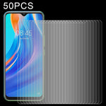 50 pellicole in vetro temperato da 0,26 mm 9H 2,5D, For Blackview Oscal C20  (50 PCS), For Meizu M5c (50 PCS), For Wiko Y62 (50 PCS), For Meizu 18x (50 PCS), For Sony Xperia 10 III Lite (50 PCS), For Wiko Ride 3 (50 PCS), For Crosscall Trekker M1 (50 P...
