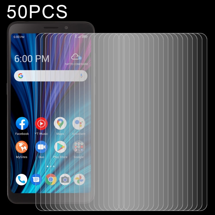 50 pellicole in vetro temperato da 0,26 mm 9H 2,5D, For Blackview Oscal C20  (50 PCS), For Meizu M5c (50 PCS), For Wiko Y62 (50 PCS), For Meizu 18x (50 PCS), For Sony Xperia 10 III Lite (50 PCS), For Wiko Ride 3 (50 PCS), For Crosscall Trekker M1 (50 P...