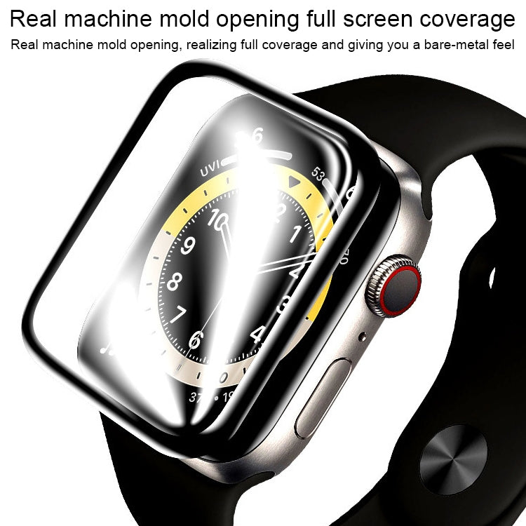 Pellicola protettiva per schermo in materiale composito curvo 3D, For Apple Watch Series 7 41mm, For Apple Watch Series 7 45mm, For Apple Watch Series 6&SE&5&4 40mm, For Apple Watch Series 6&SE&5&4 44mm, For Apple Watch Series 3&2&1 42mm               ...