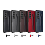 Custodia per telefono pieghevole con protezione cerniera Litchi Texture con custodia per penna, For Samsung Galaxy Z Fold3 5G