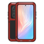 Custodia protettiva antipolvere impermeabile antiurto in metallo LOVE MEI senza vetro, For Huawei P50 Pro