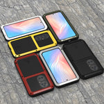 Custodia protettiva antipolvere impermeabile antiurto in metallo LOVE MEI senza vetro, For Huawei P50 Pro