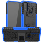 Custodia per telefono in TPU + PC antiurto con trama di pneumatici con supporto, For Motorola Moto G Pure