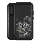 Custodia protettiva antipolvere impermeabile antiurto in metallo LOVE MEI con vetro, For Huawei P50, For Samsung Galaxy S21 FE