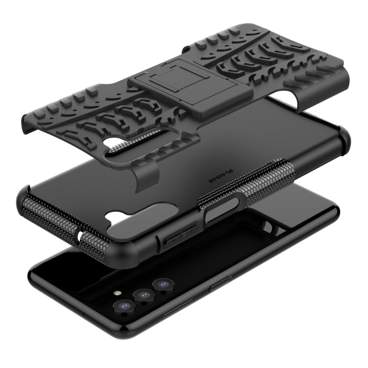 Custodia per telefono in TPU + PC antiurto con trama di pneumatici con supporto, For Samsung Galaxy A13 5G, For Samsung Galaxy S22 5G, For Samsung Galaxy S22+ 5G