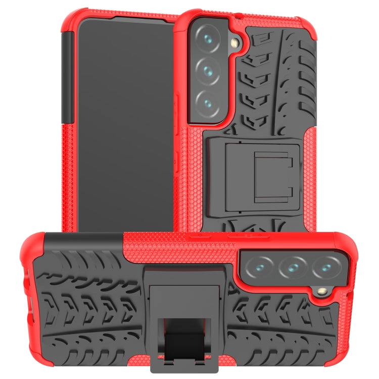 Custodia per telefono in TPU + PC antiurto con trama di pneumatici con supporto, For Samsung Galaxy A13 5G, For Samsung Galaxy S22 5G, For Samsung Galaxy S22+ 5G