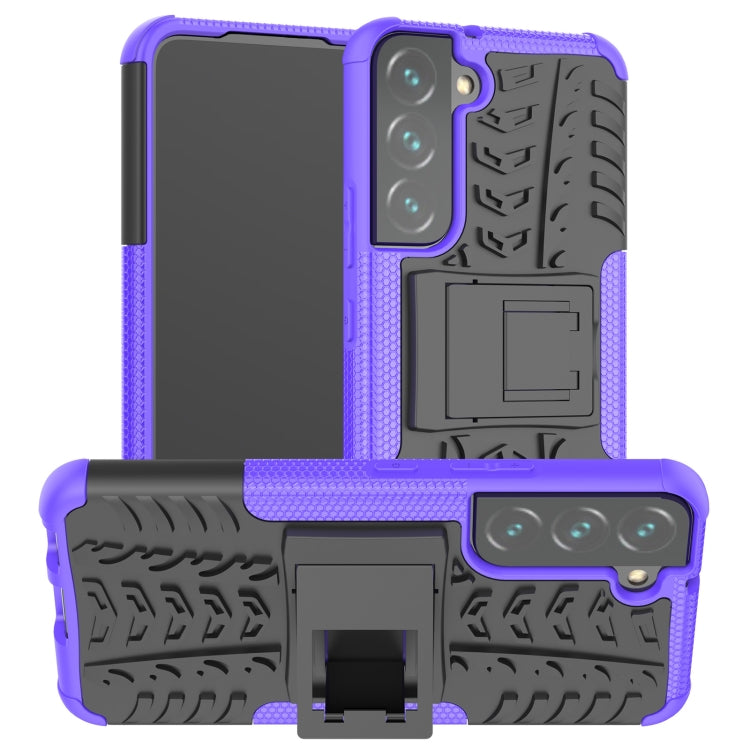 Custodia per telefono in TPU + PC antiurto con trama di pneumatici con supporto, For Samsung Galaxy A13 5G, For Samsung Galaxy S22 5G, For Samsung Galaxy S22+ 5G