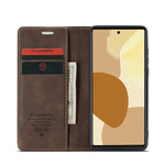 CaseMe 013 Custodia multifunzionale orizzontale in pelle con flip con slot per schede, supporto e portafoglio, For Google Pixel 6 Pro, For Google Pixel 6