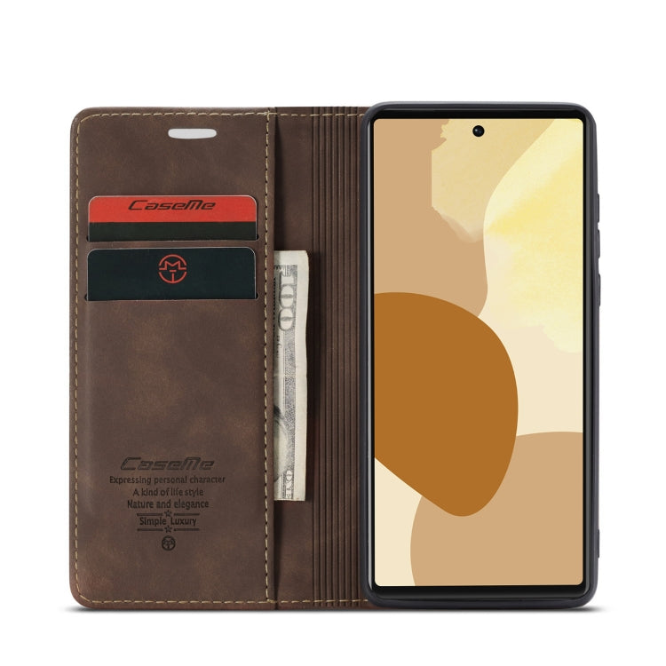 CaseMe 013 Custodia multifunzionale orizzontale in pelle con flip con slot per schede, supporto e portafoglio, For Google Pixel 6 Pro, For Google Pixel 6
