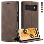 CaseMe 013 Custodia multifunzionale orizzontale in pelle con flip con slot per schede, supporto e portafoglio, For Google Pixel 6 Pro, For Google Pixel 6