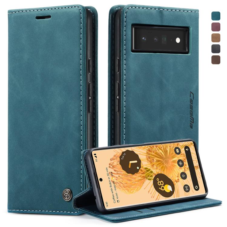 CaseMe 013 Custodia multifunzionale orizzontale in pelle con flip con slot per schede, supporto e portafoglio, For Google Pixel 6 Pro, For Google Pixel 6