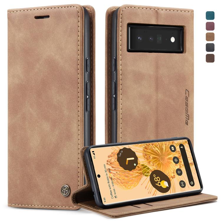 CaseMe 013 Custodia multifunzionale orizzontale in pelle con flip con slot per schede, supporto e portafoglio, For Google Pixel 6 Pro, For Google Pixel 6
