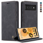 CaseMe 013 Custodia multifunzionale orizzontale in pelle con flip con slot per schede, supporto e portafoglio, For Google Pixel 6 Pro, For Google Pixel 6