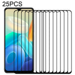 Pellicola in vetro temperato con protezione per schermo a copertura completa da 25 pezzi, For vivo iQOO Z5 (25 PCS), For vivo Y76s (25 PCS), For Motorola Moto G41 (25 PCS), For Motorola Moto G51 5G (25 PCS), For Motorola Moto G31 (25 PCS)