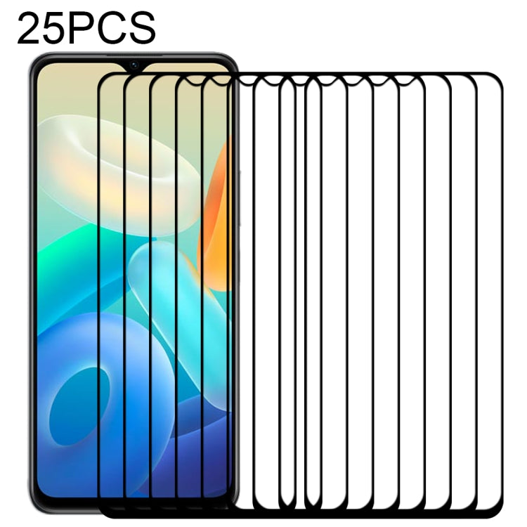 Pellicola in vetro temperato con protezione per schermo a copertura completa da 25 pezzi, For vivo iQOO Z5 (25 PCS), For vivo Y76s (25 PCS), For Motorola Moto G41 (25 PCS), For Motorola Moto G51 5G (25 PCS), For Motorola Moto G31 (25 PCS)