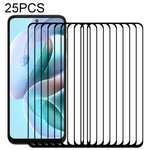 Pellicola in vetro temperato con protezione per schermo a copertura completa da 25 pezzi, For vivo iQOO Z5 (25 PCS), For vivo Y76s (25 PCS), For Motorola Moto G41 (25 PCS), For Motorola Moto G51 5G (25 PCS), For Motorola Moto G31 (25 PCS)