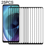 Pellicola in vetro temperato con protezione per schermo a copertura completa da 25 pezzi, For vivo iQOO Z5 (25 PCS), For vivo Y76s (25 PCS), For Motorola Moto G41 (25 PCS), For Motorola Moto G51 5G (25 PCS), For Motorola Moto G31 (25 PCS)