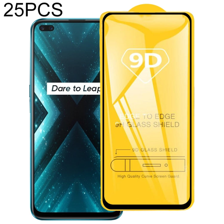 Pellicola in vetro temperato con schermo a colla intera da 25 pezzi 9D, For vivo U10 / U3x (25 PCS), For OPPO Realme X2 (25 PCS), For vivo X50 5G (25 PCS), For OPPO Realme X3 SuperZoom (25 PCS), For vivo Y30 (25 PCS), For OPPO Reno 5G(25 PCS)          ...