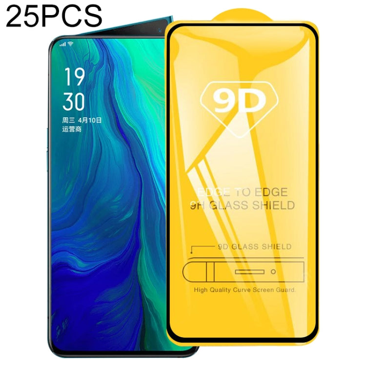 Pellicola in vetro temperato con schermo a colla intera da 25 pezzi 9D, For vivo U10 / U3x (25 PCS), For OPPO Realme X2 (25 PCS), For vivo X50 5G (25 PCS), For OPPO Realme X3 SuperZoom (25 PCS), For vivo Y30 (25 PCS), For OPPO Reno 5G(25 PCS)          ...