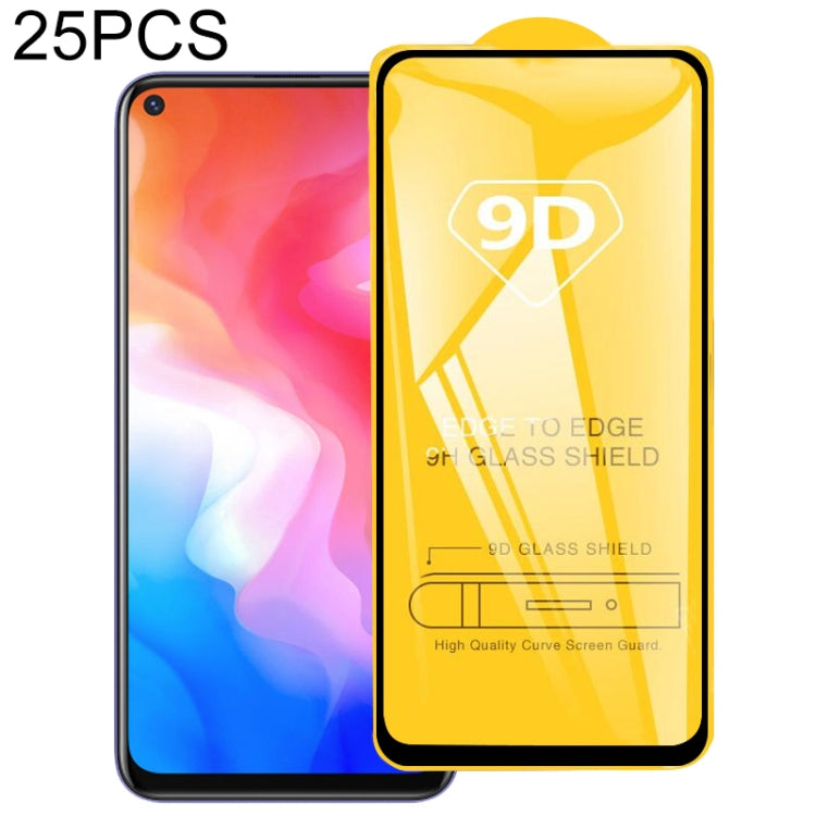 Pellicola in vetro temperato con schermo a colla intera da 25 pezzi 9D, For vivo U10 / U3x (25 PCS), For OPPO Realme X2 (25 PCS), For vivo X50 5G (25 PCS), For OPPO Realme X3 SuperZoom (25 PCS), For vivo Y30 (25 PCS), For OPPO Reno 5G(25 PCS)          ...
