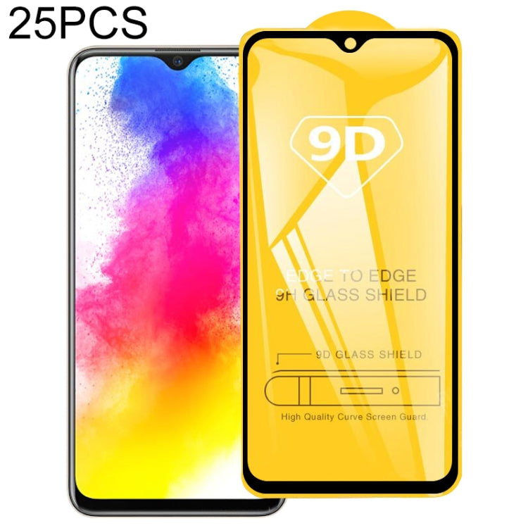 Pellicola in vetro temperato con schermo a colla intera da 25 pezzi 9D, For vivo U10 / U3x (25 PCS), For OPPO Realme X2 (25 PCS), For vivo X50 5G (25 PCS), For OPPO Realme X3 SuperZoom (25 PCS), For vivo Y30 (25 PCS), For OPPO Reno 5G(25 PCS)          ...