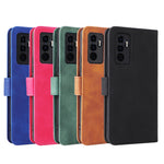 Custodia per cellulare in pelle tinta unita con pelle in tinta unita con fibbia magnetica, For vivo S10e / V23e, For Huawei nova 8i / Honor 50 Lite, For Samsung Galaxy A13 5G, For Samsung Galaxy S22 5G