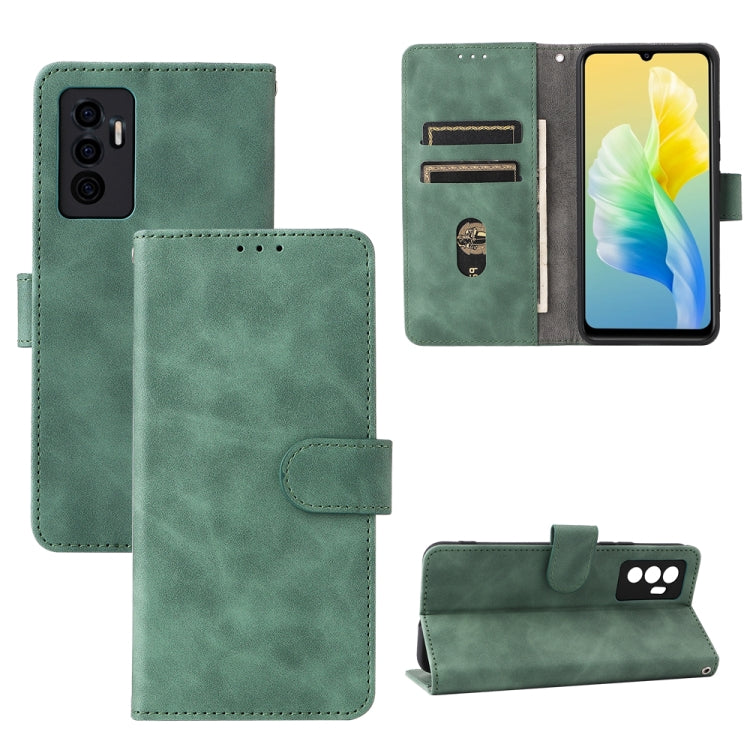Custodia per cellulare in pelle tinta unita con pelle in tinta unita con fibbia magnetica, For vivo S10e / V23e, For Huawei nova 8i / Honor 50 Lite, For Samsung Galaxy A13 5G, For Samsung Galaxy S22 5G