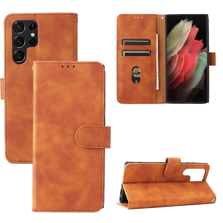 Custodia per cellulare in pelle tinta unita con pelle in tinta unita con fibbia magnetica, For Samsung Galaxy S22+ 5G, For Huawei nova 9, For Samsung Galaxy S22 Ultra 5G, For ZTE Blade V30