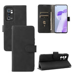 Custodia per cellulare in pelle tinta unita con pelle in tinta unita con fibbia magnetica, For OnePlus 9RT 5G